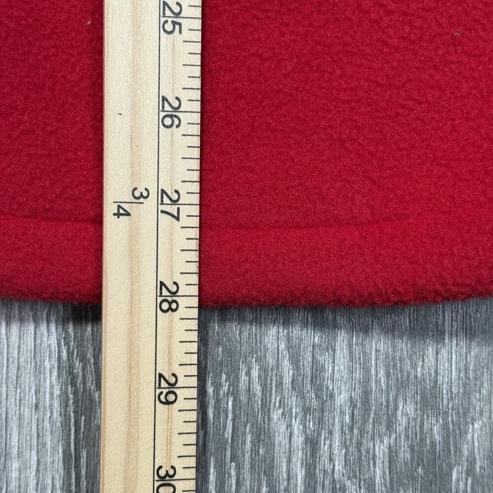 Vintage Lands End Pittsburgh Pirates Adult Medium Full Zip Fleece Jacket MLB Red - Picture 9 of 12